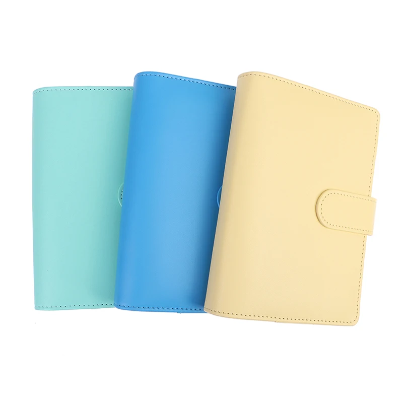 Macaroon A6 PU Leather Budget Binder Notebook Cash Envelopes System Set Binder Pockets Money Budget Saving Bill Organizer