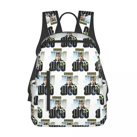 NCT 127 Jungwoo Superhuman Backpack Daypack Large Capacity Boys Girls BookBag School Bag Shoulder Bags for Men Women