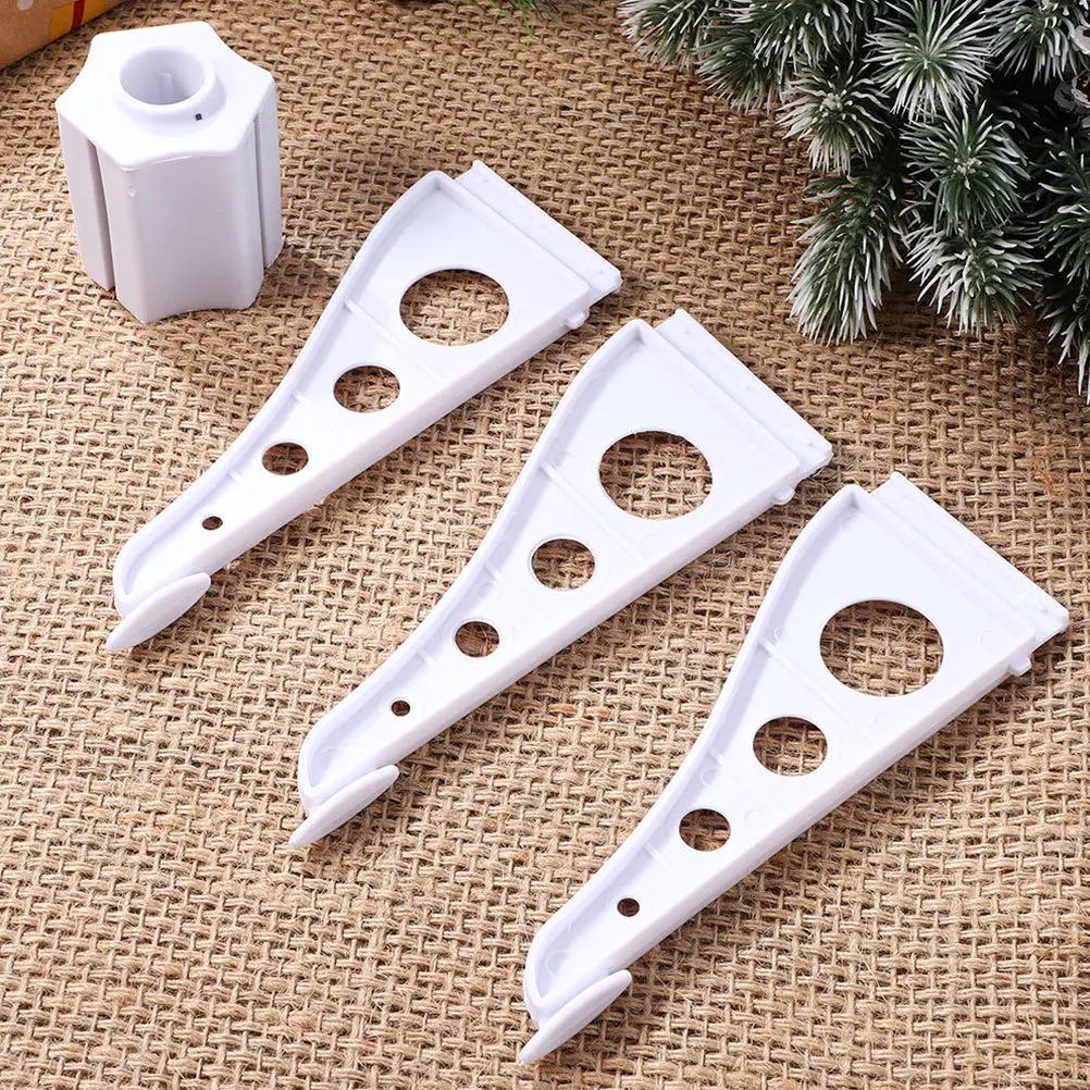 

2Pcs Christmas Tree Stand Plastic Bracket Stable Support Anti-Tilt Xmas Tree Base Holiday Decoration Christmas Supplies