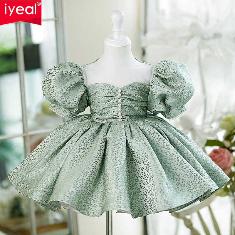 

Children Baby Spanish Lolita Princess Ball Gown Beading Design Birthday Party Christening Clothes Easter Eid Dresses For Girls