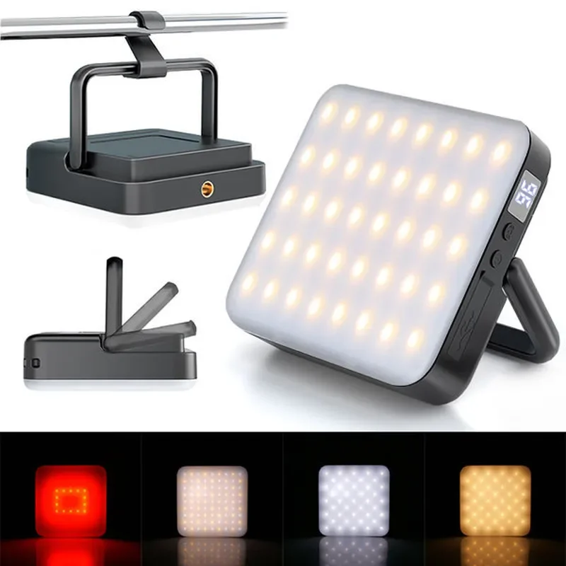 Portable LED Camping Light Rechargeable Magnetic Tent Lamp Waterproof Outdoor Night Light for Hiking Emergency Work Area
