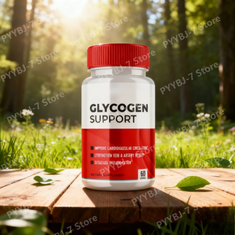 Glycogen Support Dietary Supplement Capsules with Vitamin B6 B12 Lutein Zeaxanthin Cleanse Control Restore 60 Capsules