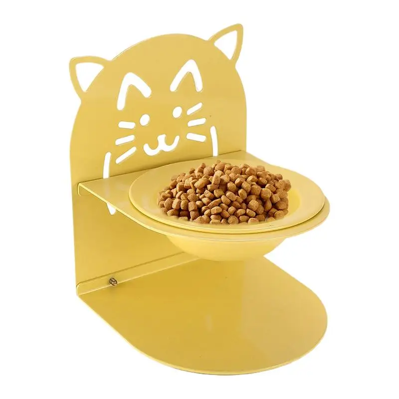 

Elevated Cat Bowls Stainless Steel Pet Feeder Non-Slip Removable Cat Bowl With Raised Stand For Apartment Home Car Outdoors