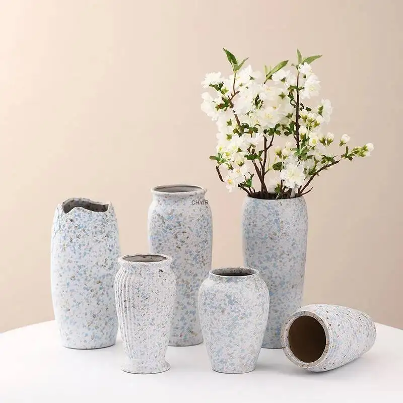 Ceramic Vase For Dried Flowers And Gypsophila Hydroponic Flower Arrangement, High-end Decorative Piece For