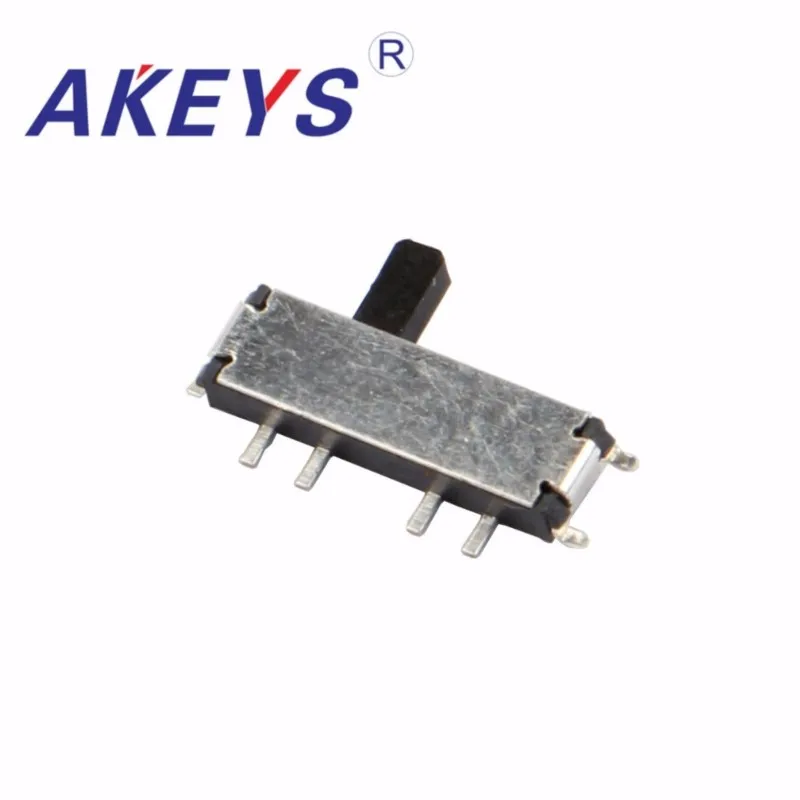 100PCS MSKT-13C01 MINI slide switch 1P3T SMT SMD 8pin mini toggle switches Handle high 1.5mm micro slide switches with fixed pin