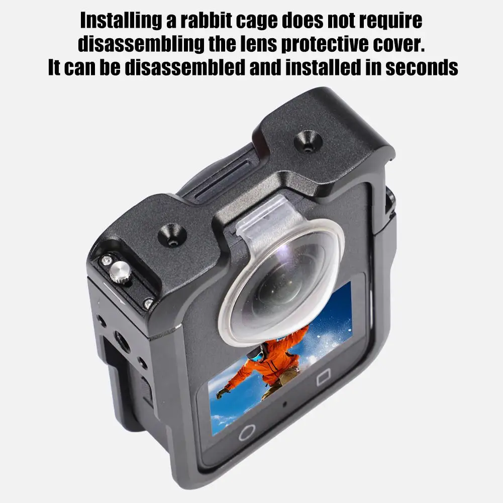 Camera Cage For DJI Osmo 360 With Concealed Buckle Lightweight Protective Case Silicone Lens Cover Action Camera Accessorie E0X0