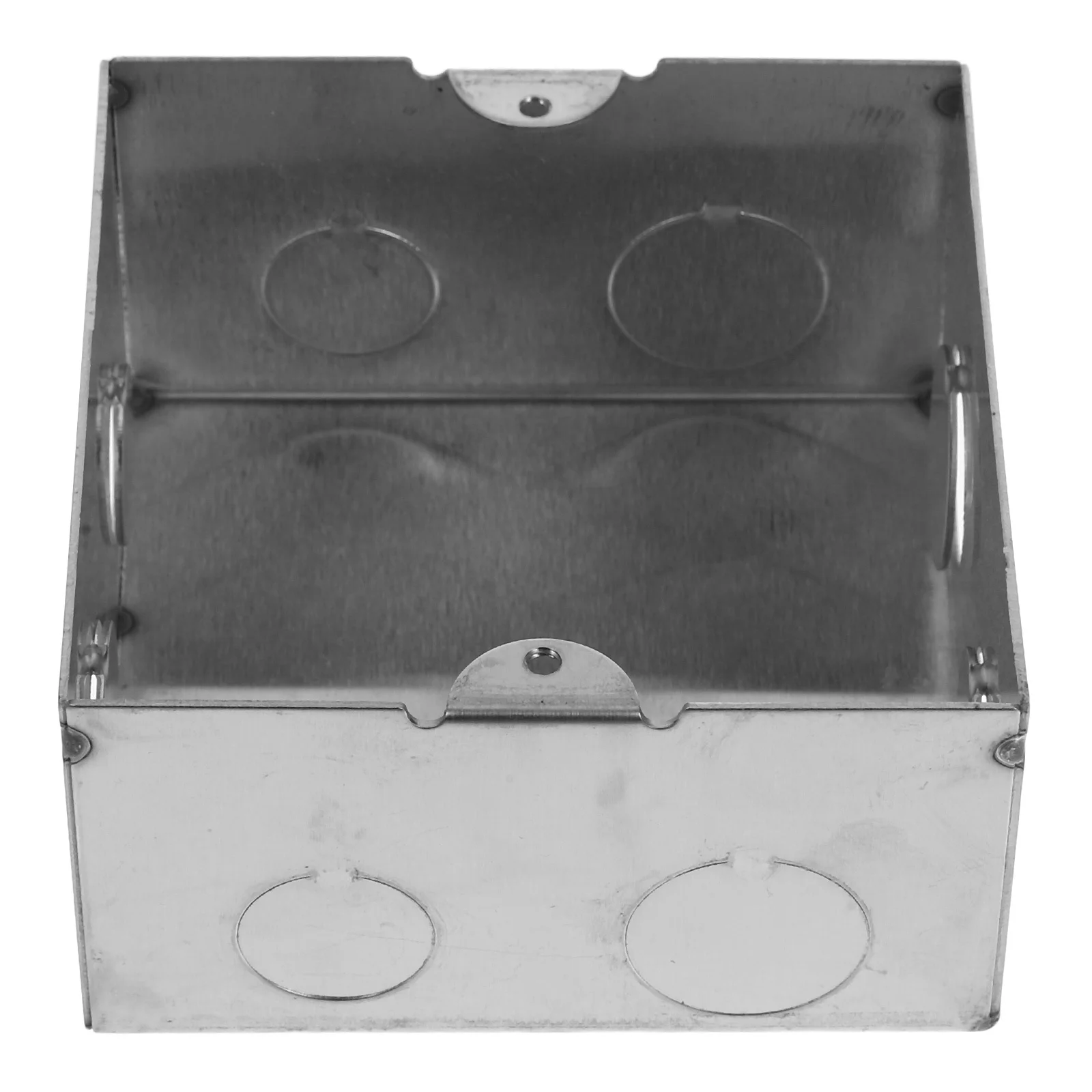 

Stainless Steel Modular Electrical Box 10x10x5.5cm Flush Mount Concealed Wiring Utility Box for Home Installation