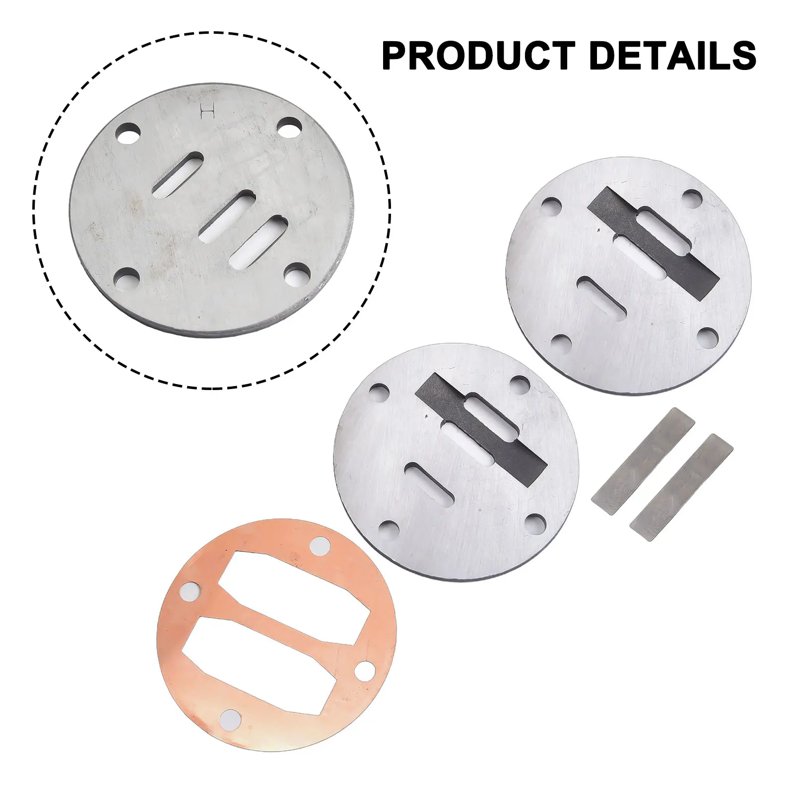Cylinder Head Gasket Valve Plate Set Replacement Parts 46mm For Air Compressor High-quality Air Cylinder Head Part
