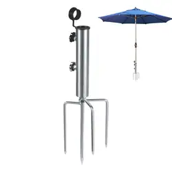 Beach Umbrella Anchor Sun Umbrella Base Detachable Outdoor Sunshade Umbrella Ground Plug Garden Courtyard Umbrella Base