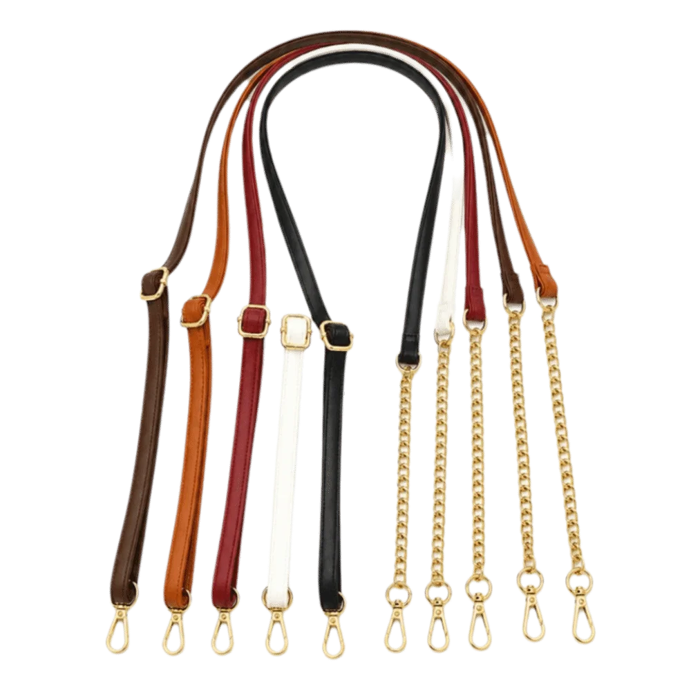 Stylish Adjustable Shoulder Bag Strap PU Leather Long Handles DIY Replacement Handle Versatile Elegant Bag Accessories Tote Bag