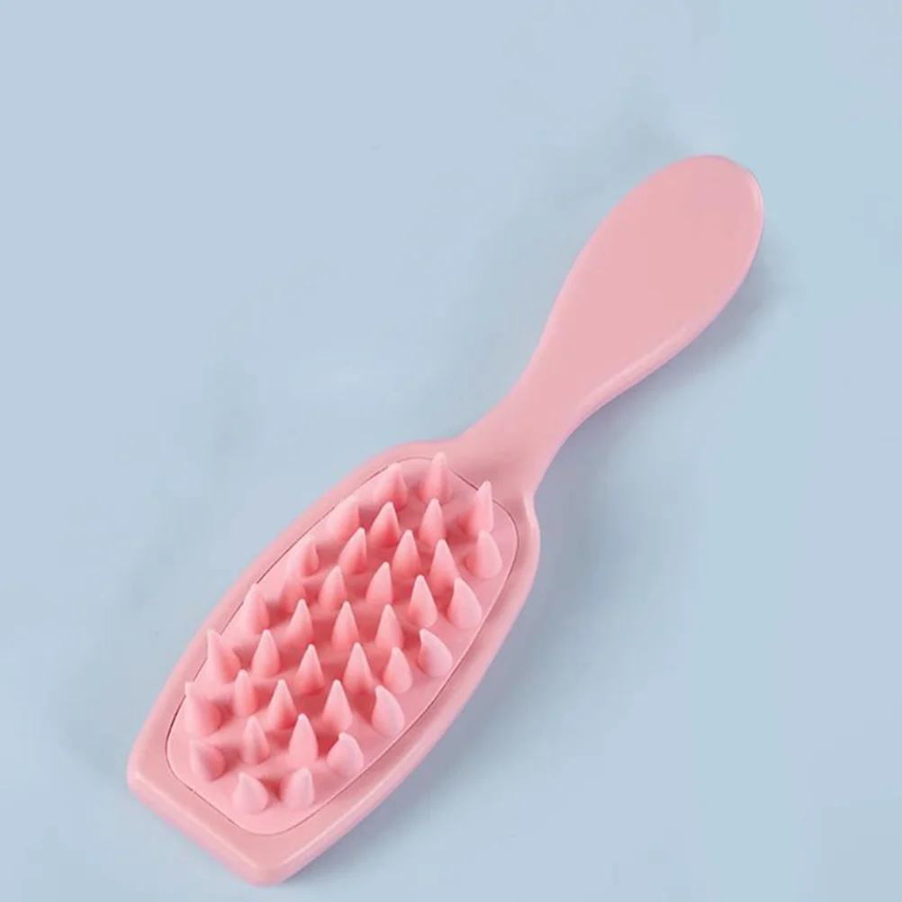 

Puppy Pet Bath Brush Dog Scrubber Cleaning Small For Grooming Curry Dogs Pink