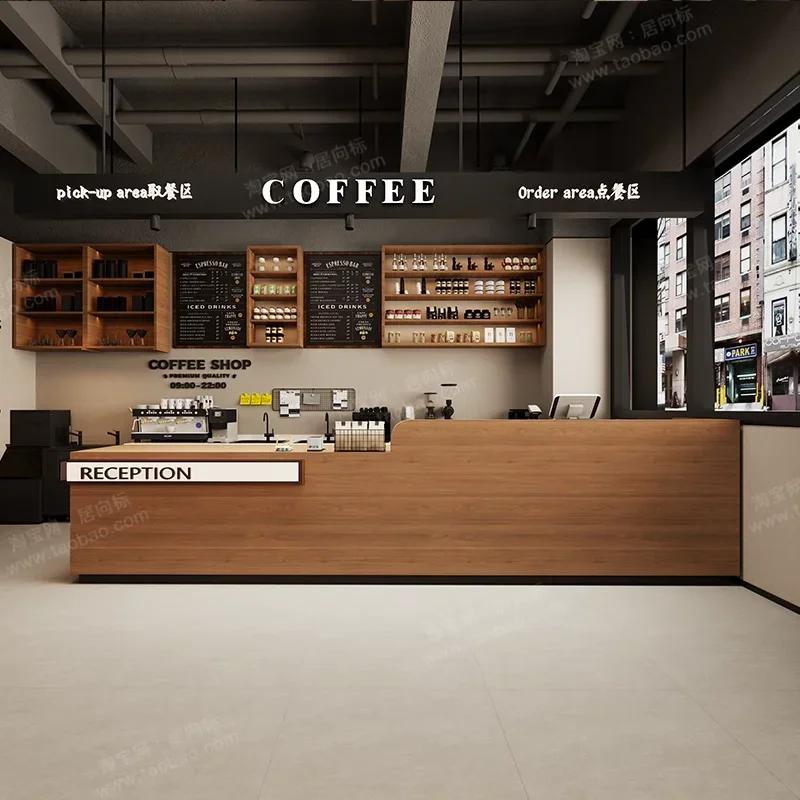 

-for Simple Modern Company Reception Desk Beauty Salon Hotel Reception Desk Baking Paint Reception Desk