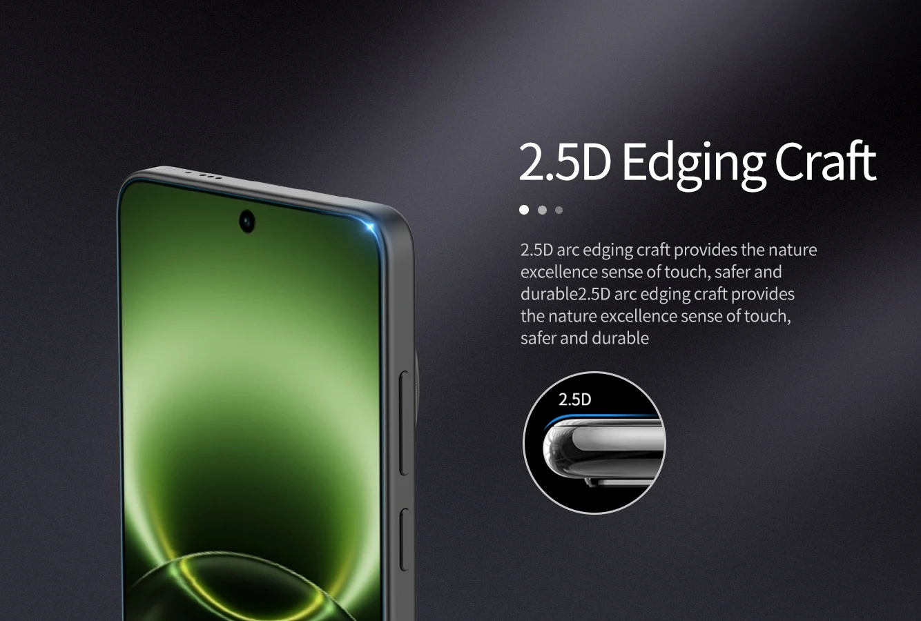 NILLKIN für Vivo X300 Ultra Displayschutzfolie aus gehärtetem Glas, erstaunliche H+PRO hochwertige transparente Glasfolie 2.5D 9H – Detail 3