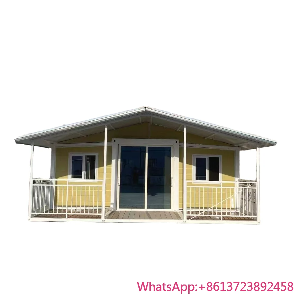Casa Modular Prefabricada Moderna para Acampar, Casa Contenedor Expandible con Cochera para Uso como Oficina en Casa