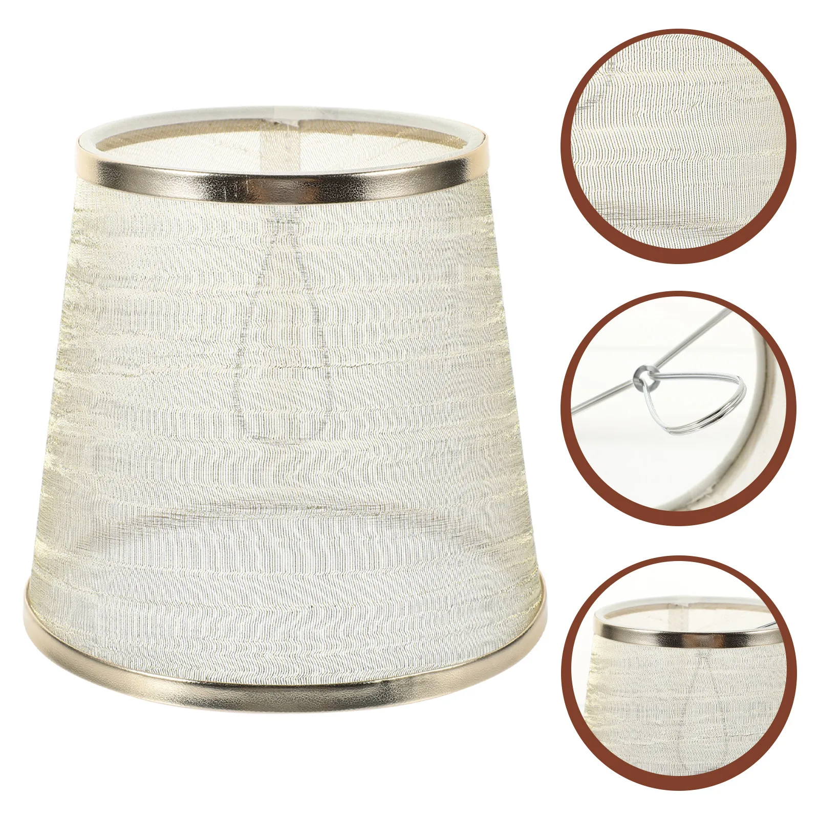 

Cloth Lampshade Wall Light Cover Chandelier Ceiling Lamp Replacement Drum Style Decorative Barrel Lampshade For Home