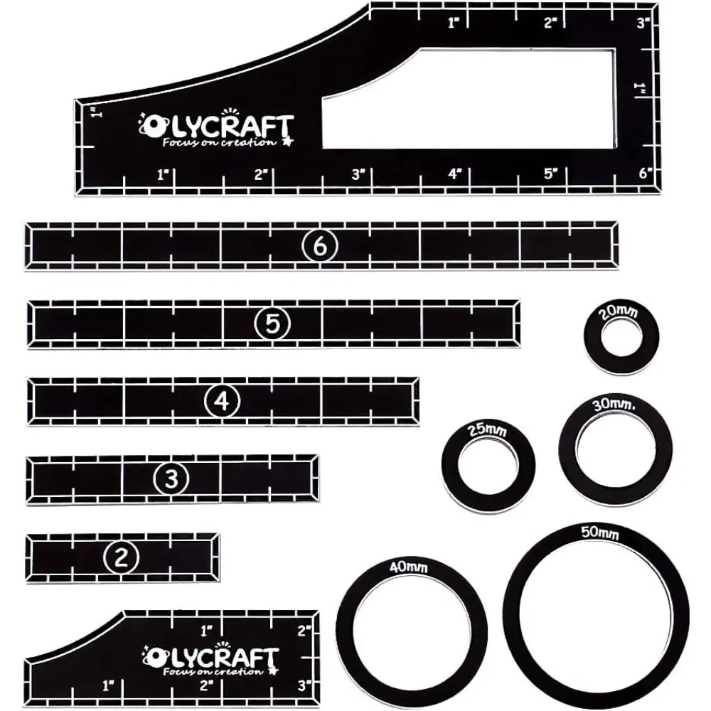 1 Set(12pcs) Objective Point Markers Acrylic Ruler Objective Makers Set Round Objective Marker Gaming Accessory making kit