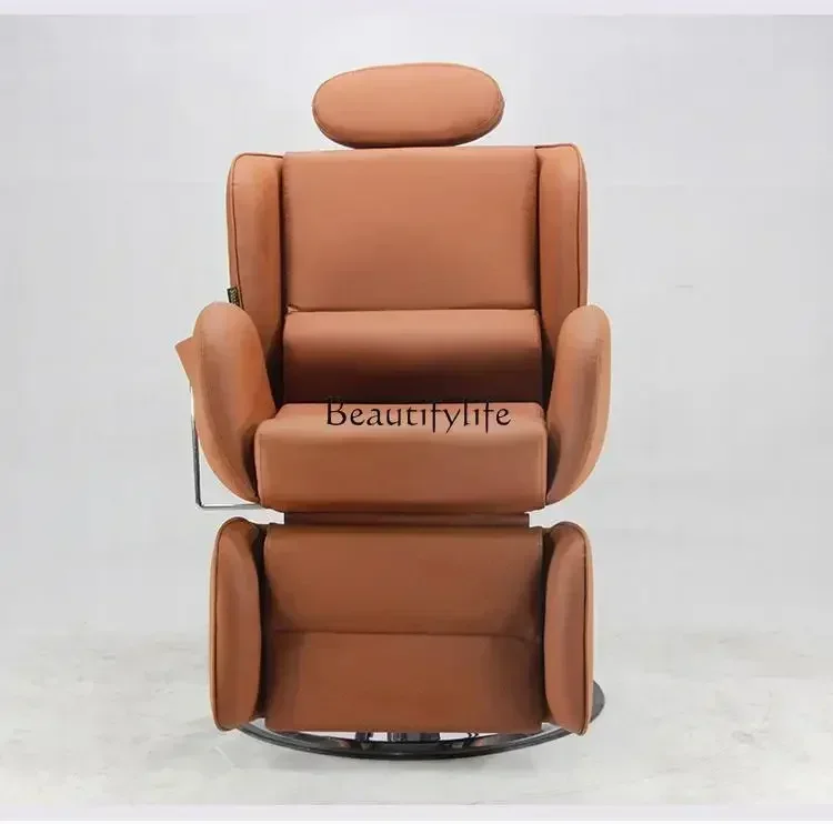 Retro Oil Head Hair Cutting Chair Lifting and Pouring Hot Dyeing Hairdressing Chair