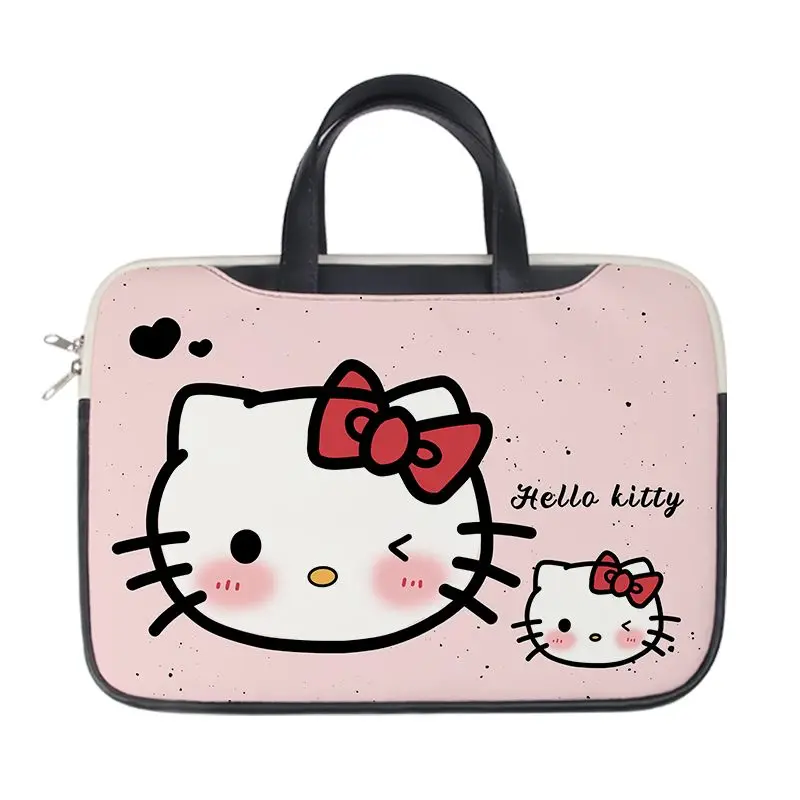 

Sanrio Hello Kitty Melody Laptop Bag Cute Large Capacity Tablet Storage Box Cartoon Handbag Computer Bag 13 14 15 16 Inch Gift