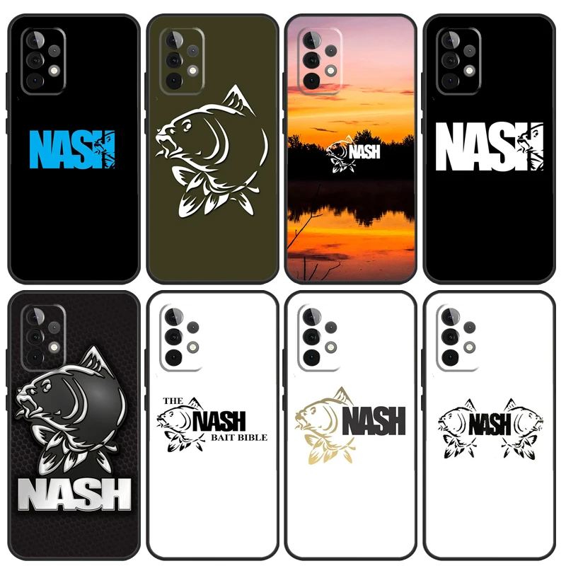 Nash Fishing Logo Cover For Samsung Galaxy A54 A34 A24 A14 A13 A23 A33 A53 A73 A51 A71 A12 A22 A32 Case