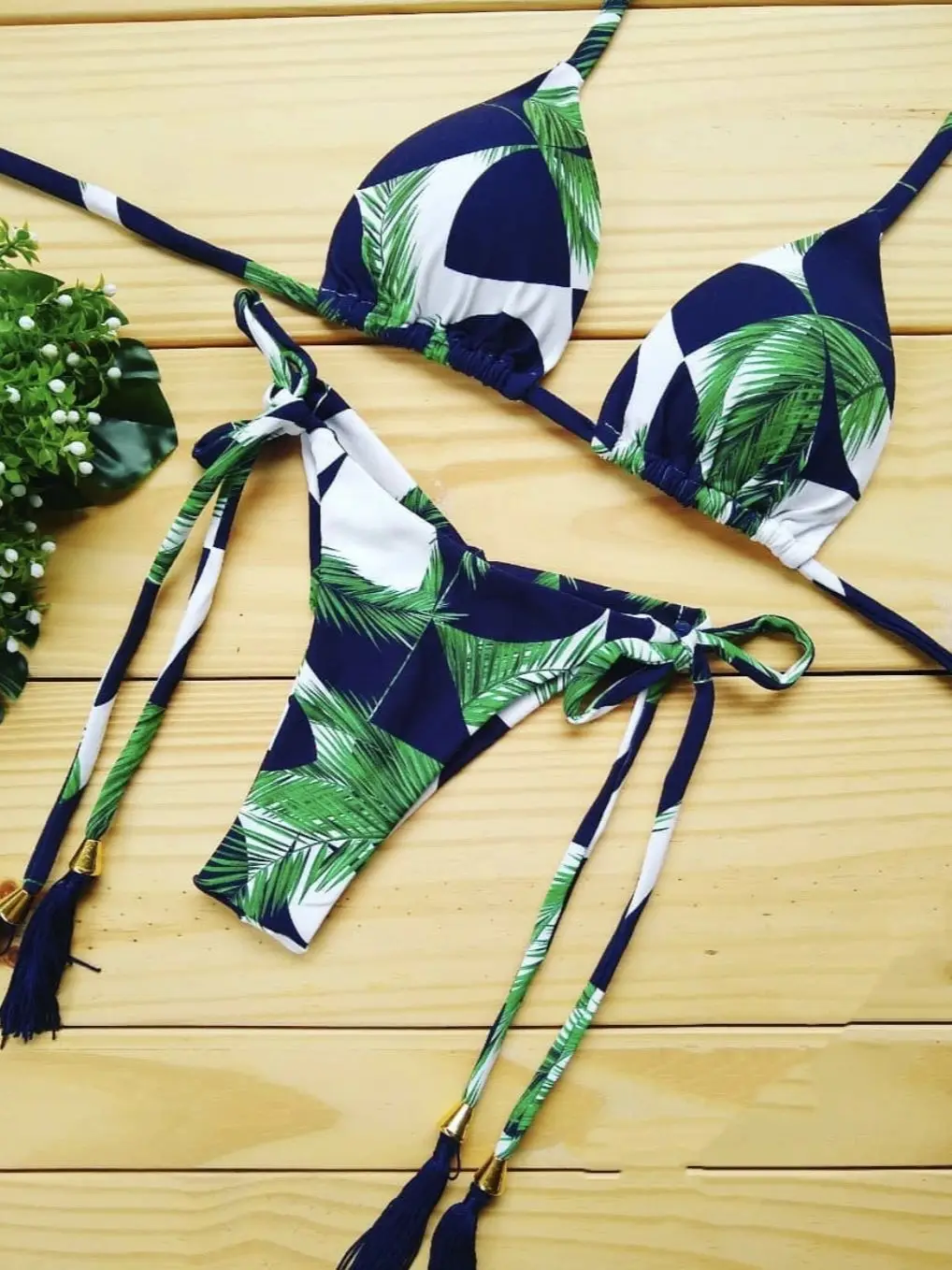 Bandage Bikinis 2022 Mujer Brazilian Bikini Set Swimsuit Women Swimming Suit Butterfly Print Swimwear Female Bathing Suit New