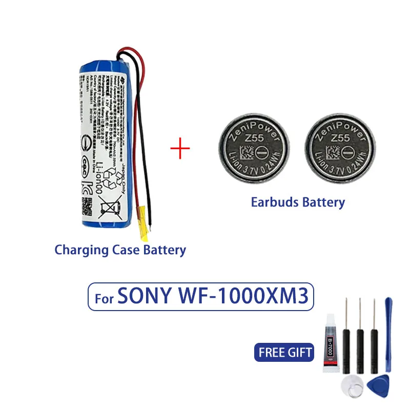 100% original ZeniPower Z55 battery 3.7V 65mAh for SONY WF-1000XM3 XM3 WF-SP900 WF-SP700N TWS headphones