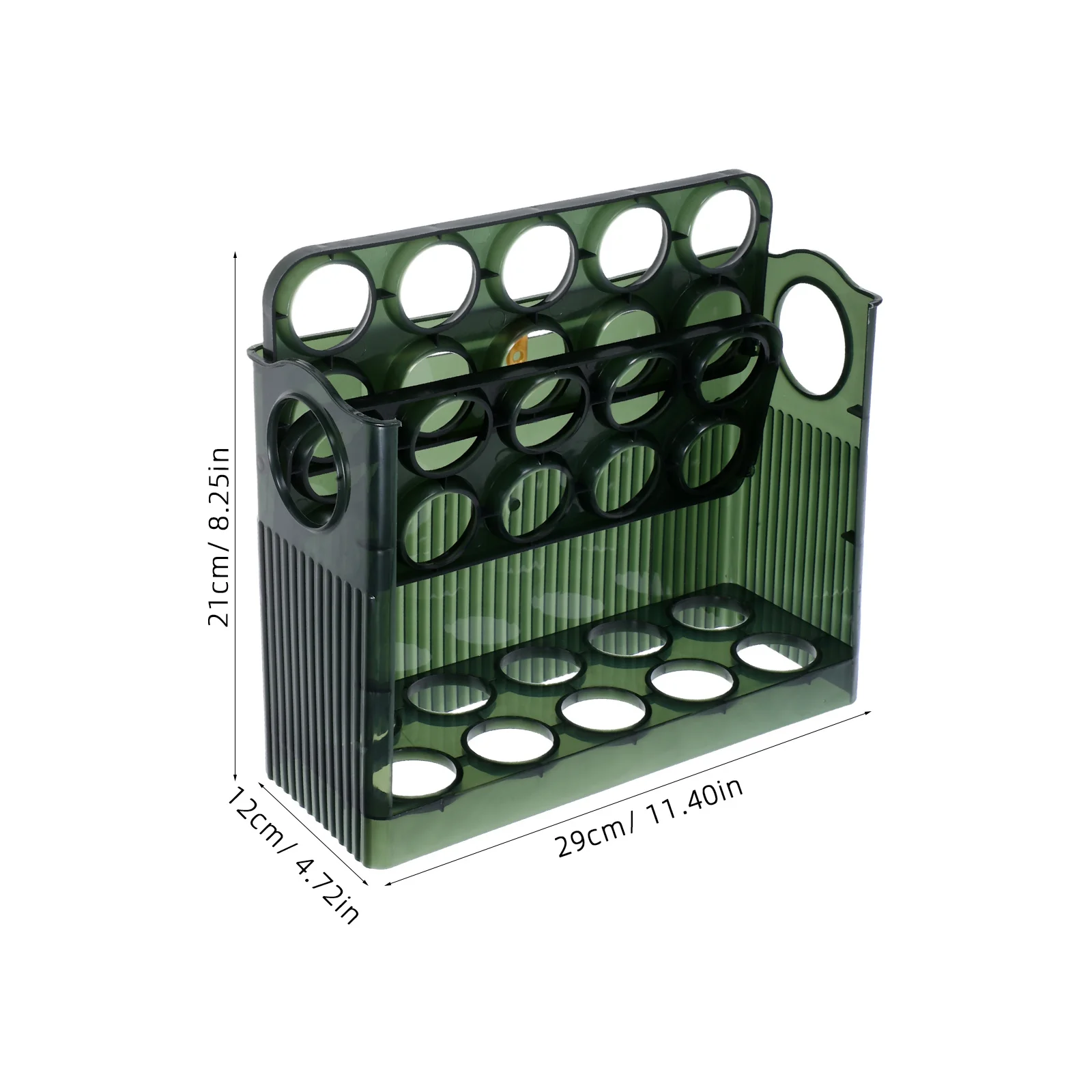 30 بيضة بلاستيكية حامل بيض الثلاجة تصميم الوجه صندوق تخزين الباب الجانبي المنظم توفير المساحة صينية البيض الشفافة للمطبخ