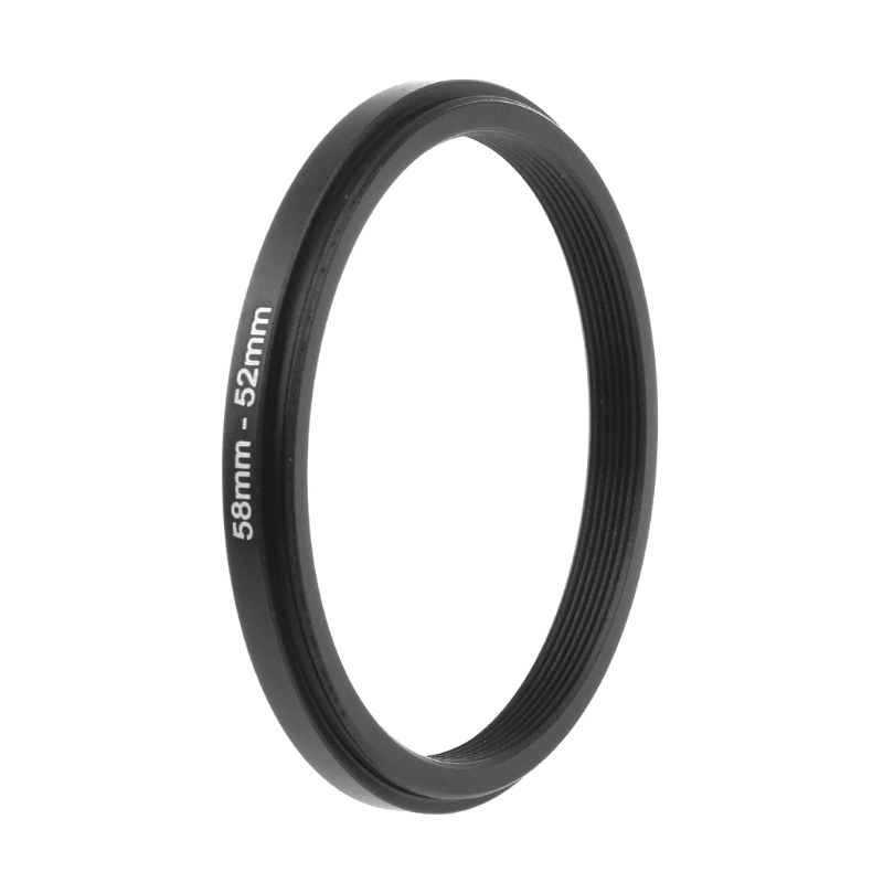 Y1UB 58mm đến 52mm Kim loại Bước xuống Nhẫn Bộ chuyển đổi ống kính Bộ lọc máy ảnh Phụ kiện công cụ Mới