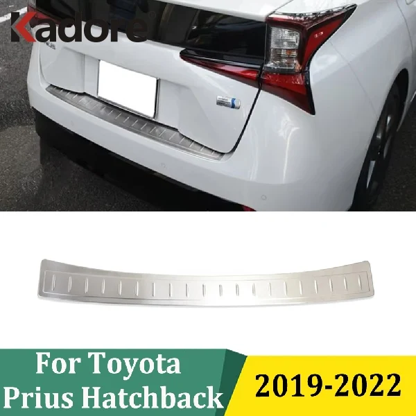 

Защитная накладка из нержавеющей стали на задний бампер для Toyota Prius Hatchback 2019-2022, аксессуары для автомобиля