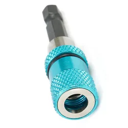 Bit Magnetic Drywall Drill Hex Shank Holder Blue 1 pc Tool Chuck Adapter Kit Release Extension Socket Screwdriver