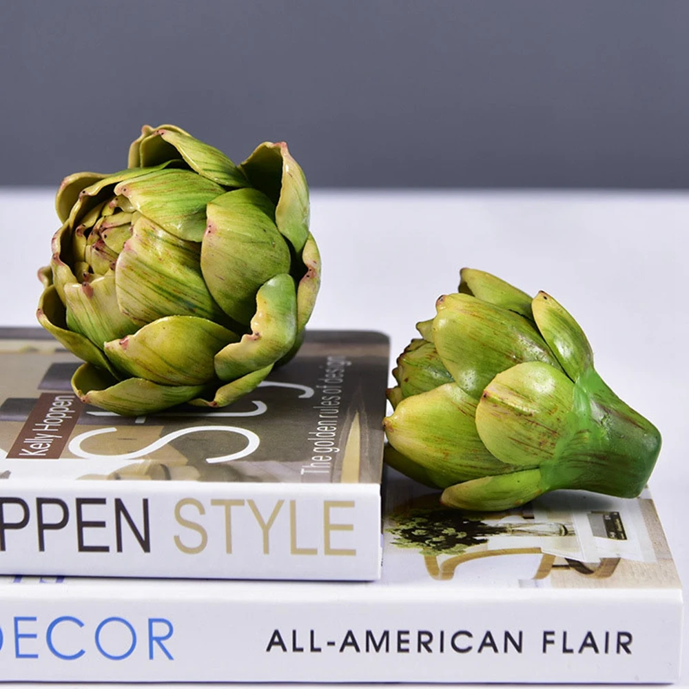 

green flower home vase filler kitchen home decorations faux artichokes artificial artichoke artificial decorations