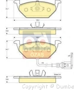 Store code: FDB1398 for the brake BALATA ON 03 gol.4-BORA 14 