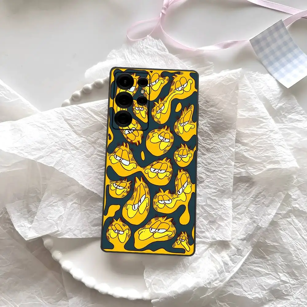 Cute Cartoon G-Garfields Phone Case For Samsung S 24 Fe 25 Ultra Plus 20 Lite 21 30 22 23 24 22 Ultra 5G Fundas view 2