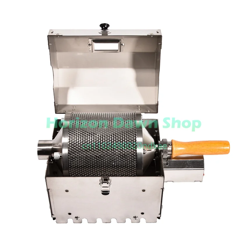 AS1-S400T Coffee Roaster Commercial Dual-Drum Coffee Bean Baking Machine with Quartz & Stainless Steel Drums