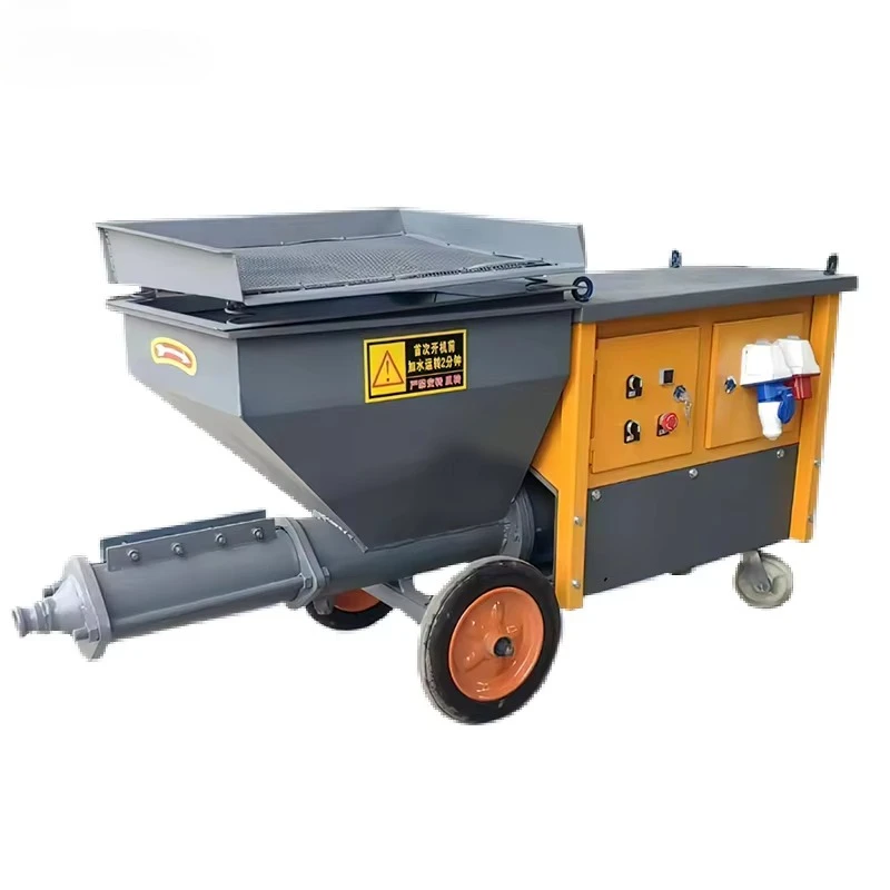 100L Hopper Capacity Small Cement Fully Automatic Wall Powder Mortar Spraying Machine Electric Mortar Plaster Machine