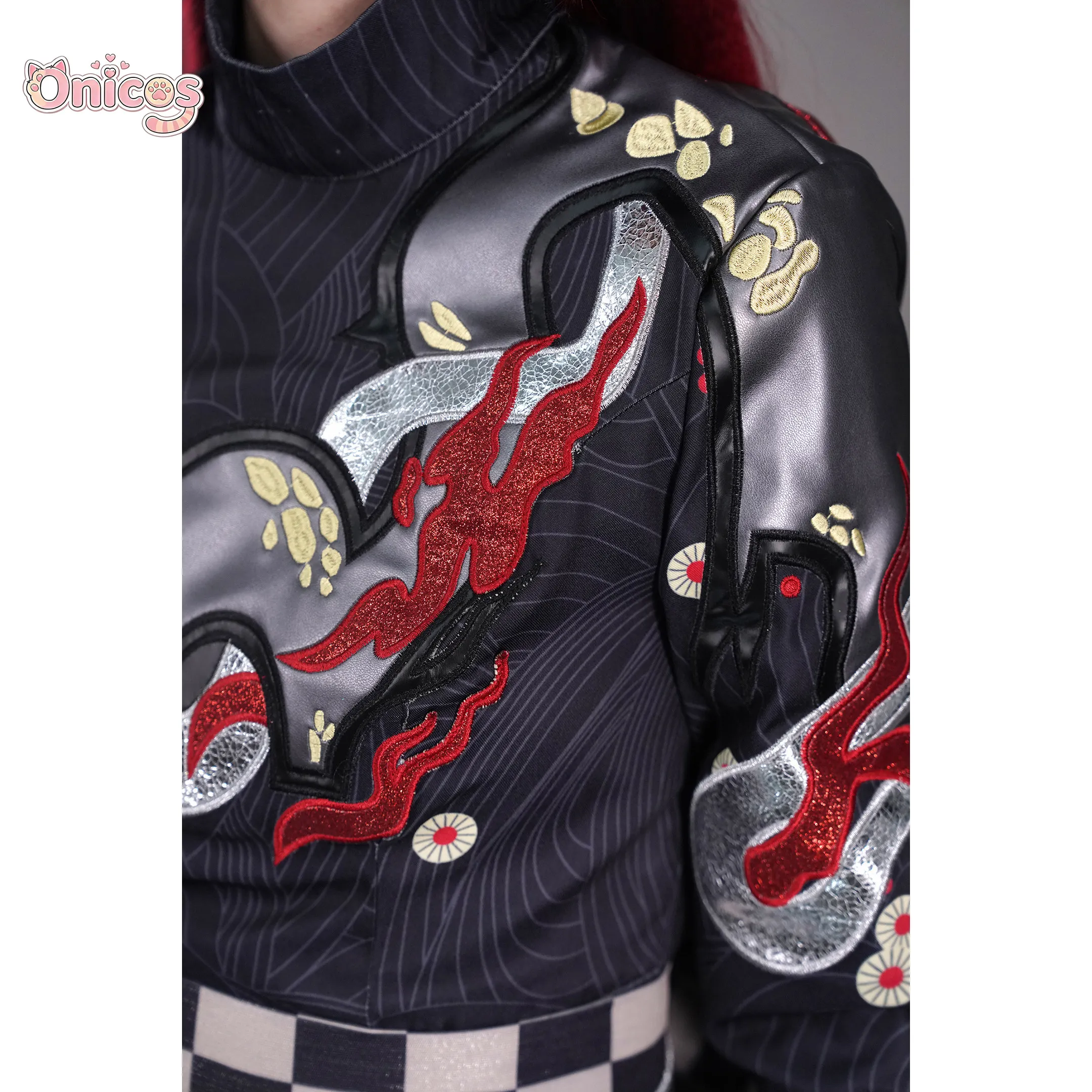 

Identity V Geisha Twilight Veil Cosplay Costume Gothic dark style fish tail irregular trailing long skirt Onicos