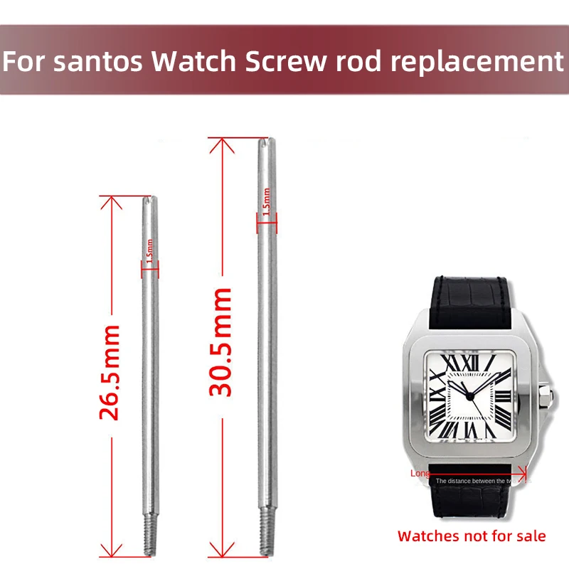 For Cartier Santos watch accessories strap connecting rod Santos100 screw rod 23mm 20mm men women watch pins With  screwdriver