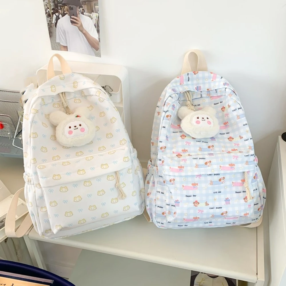 

Рюкзак с милым щенком и котом, водонепроницаемые сумки на плечо большой емкости, школьные сумки с героями мультфильмов для студентов