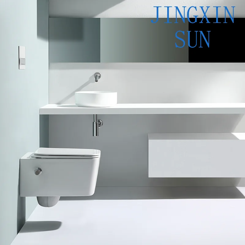 Modern Design Square Shape Toilets With Built-in Bidet Toilet Bowl With Bidet Toilet With Bidet Integrated