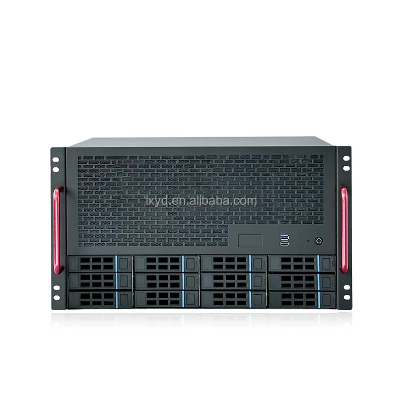12bay NAS Chassis with ATX PSU & ATX Motherboard, 6U Height, for SMB and Home Storage Use 6u Rack Mount 12bays Server case - view 2