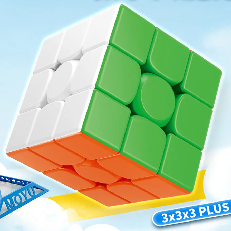 Moyu 3x3 Plush 9cm Magic Cube  Professional Cubo Magico Puzzle Toy For Children Kids Gift Toy