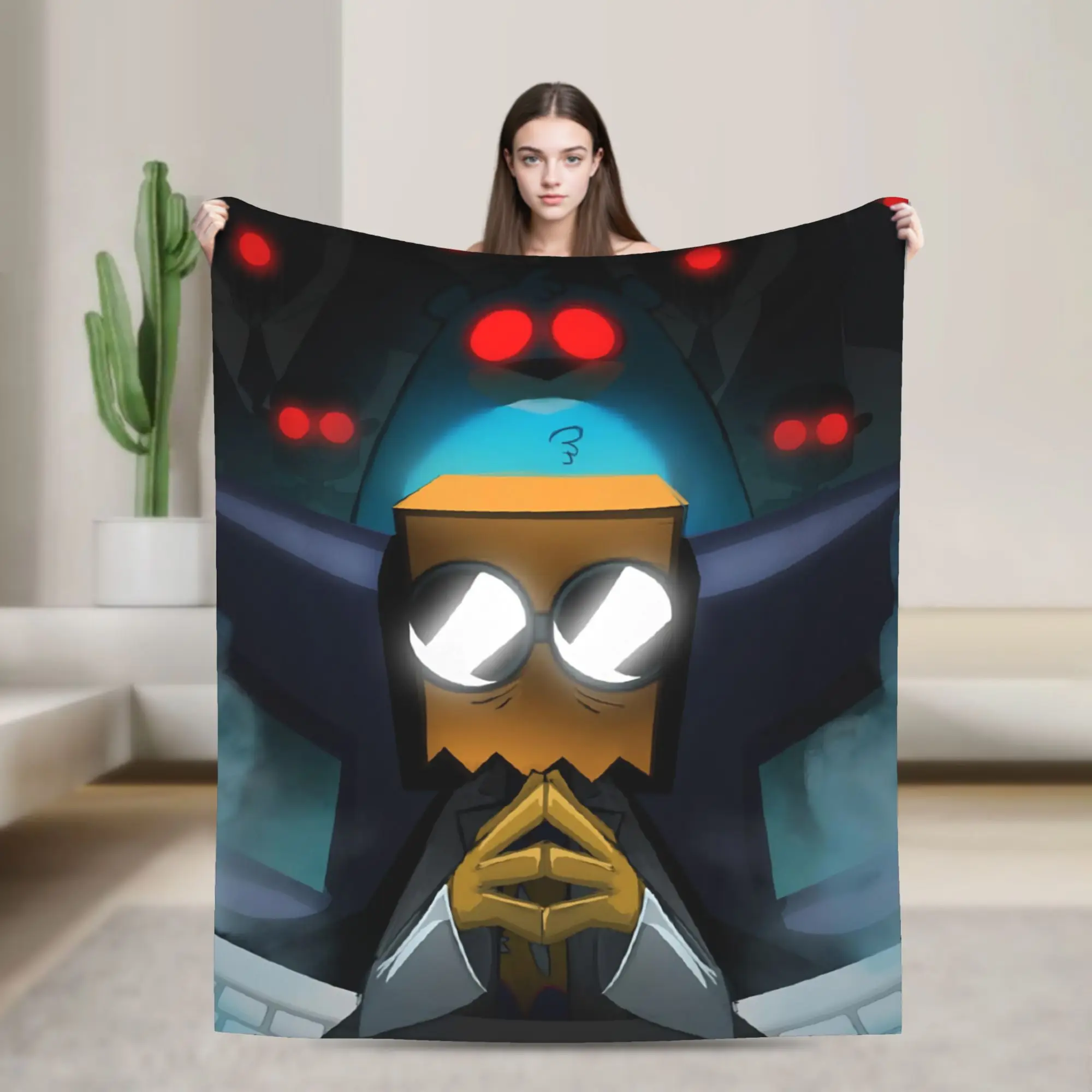 Villainous Comdy Throw Blanket for Couch  Fuzzy Soft Plush Blanket 50x60 Inches Multi-size Bedspread for All Seasons