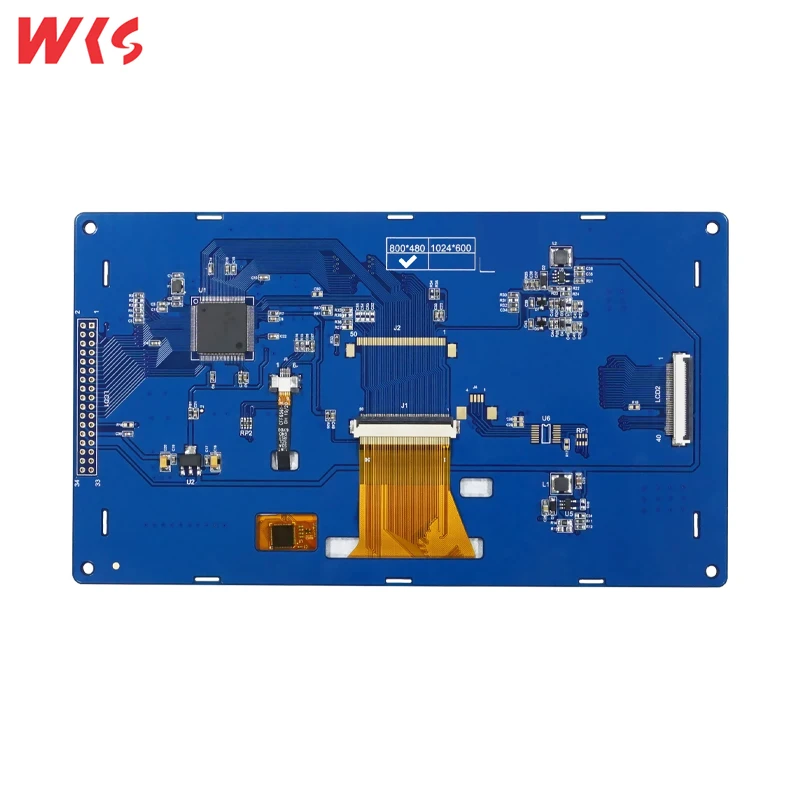 2025 رائجة البيع متعددة اللمس 7 بوصة 800x480 8080 MCU عرض 16bit/8bit واجهة متوازية TFT وحدة LCD لوحة شاشة لمس Displa