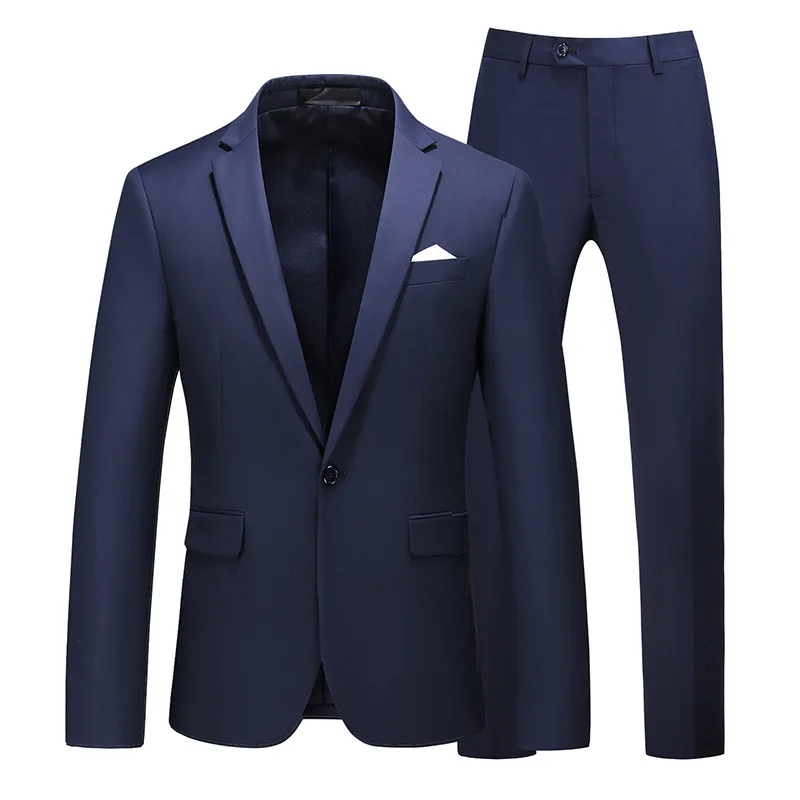 

Men's suits two-piece business suits small suits Korean style slim fit best man groom wedding dress