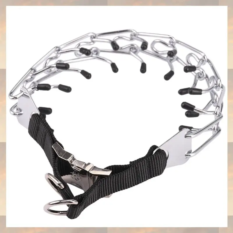 

Flash Trend 4X Dog Prong Training Collar, Metal Choke Pinch Dog Collar With Comfort Tips