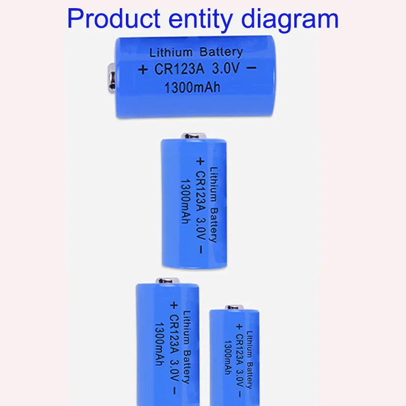 CR123A 3V 1300mah non-rechargeable disposable battery cell for GPS security system camera medical equipment