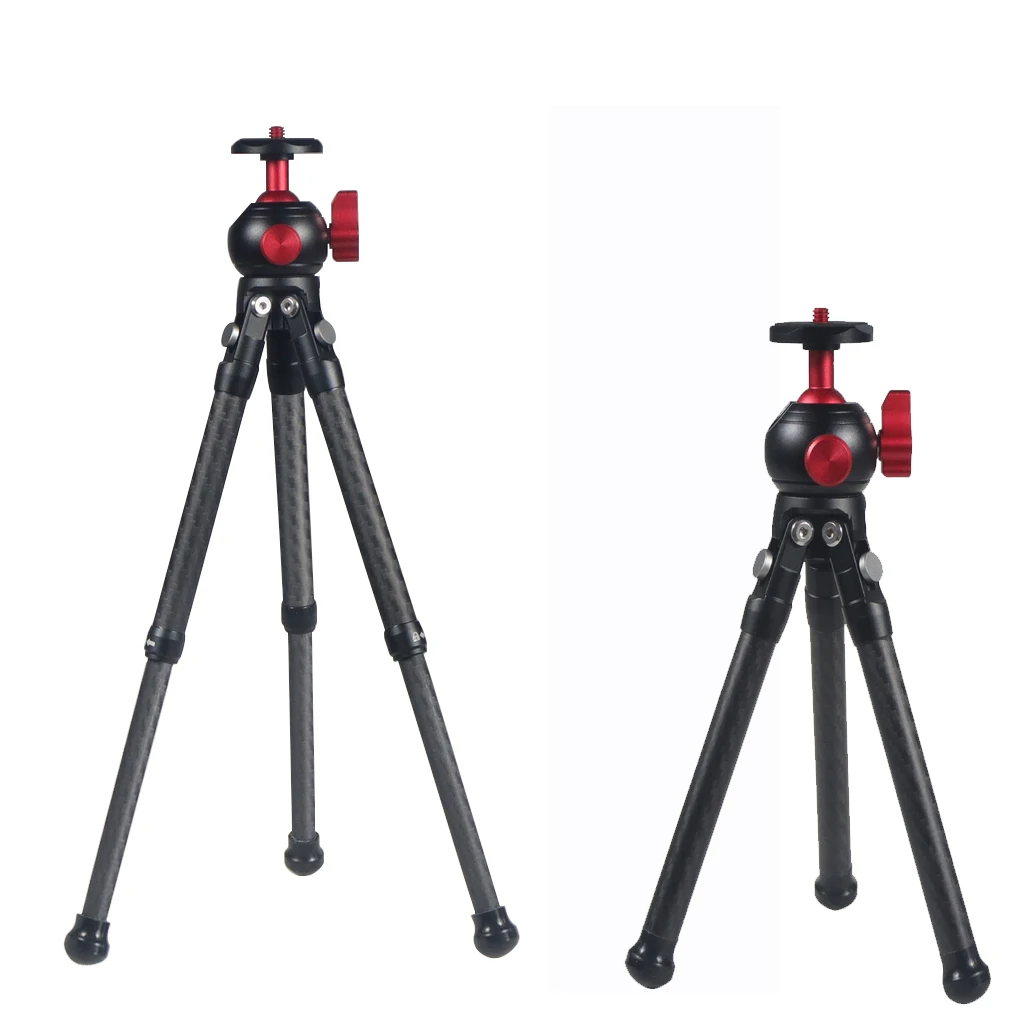 Mini Stativ Halterung Carbon Faser Desktop Ausziehbare Stativ Universal 1/4 "Schraube für DJI OSMO360 für Telefon DSLR Kamera – Detail 40
