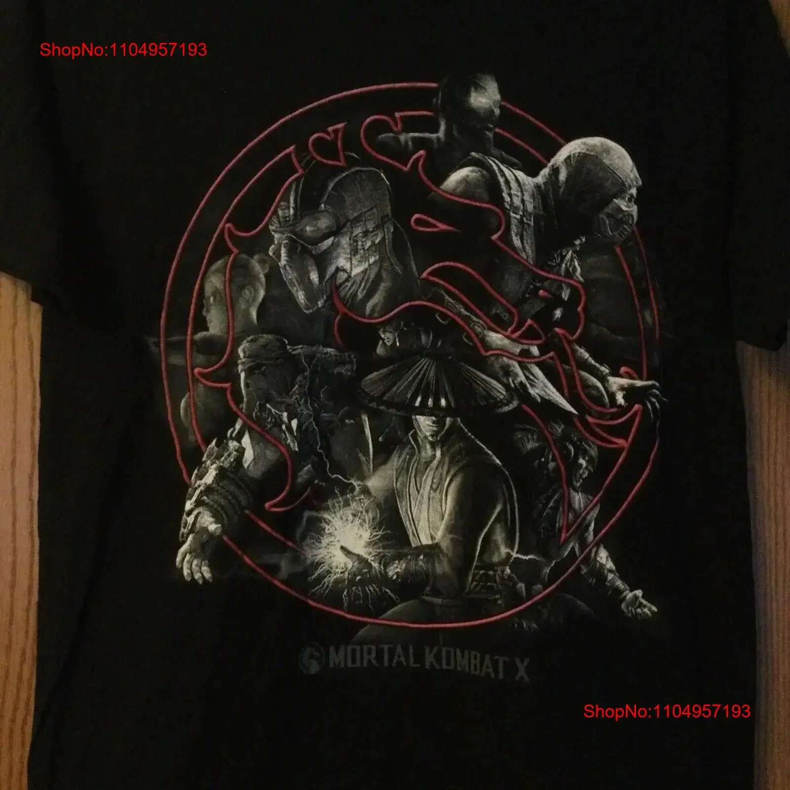 

Mortal Kombat X 2015, 10th Fighting Game In Series, черная футболка L, винтажная стираная модная стильная, удобная, дышащая