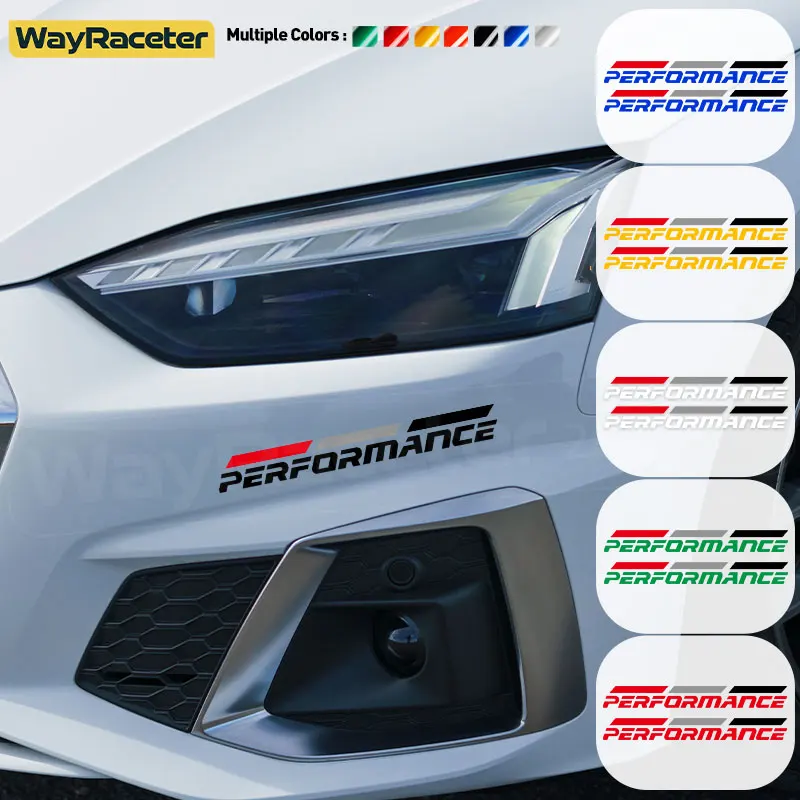 Door Side Bumper Fender German Stripes Vinyl Sport Performance Sticker For Audi TT A4 A3 Q2 A5 A6 A7 A1 Q3 Q5 Q7 Q8 Q4 E Tron GT