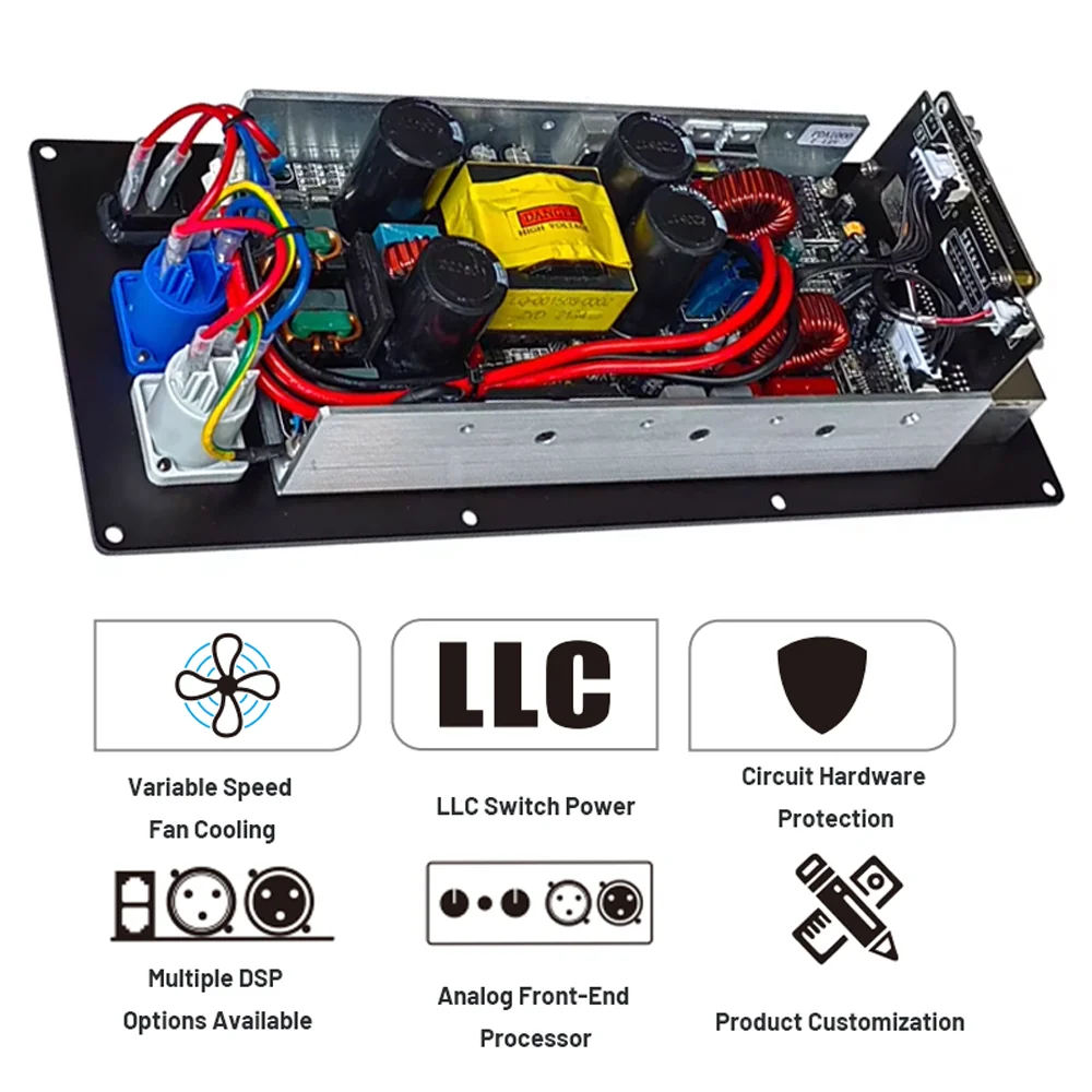 ShennDare PDA1300+CQ260 DSP Audio Speaker Module 2x400W 8OHM Active Speaker Amplifier Module Subwoofer Amplifier Board
