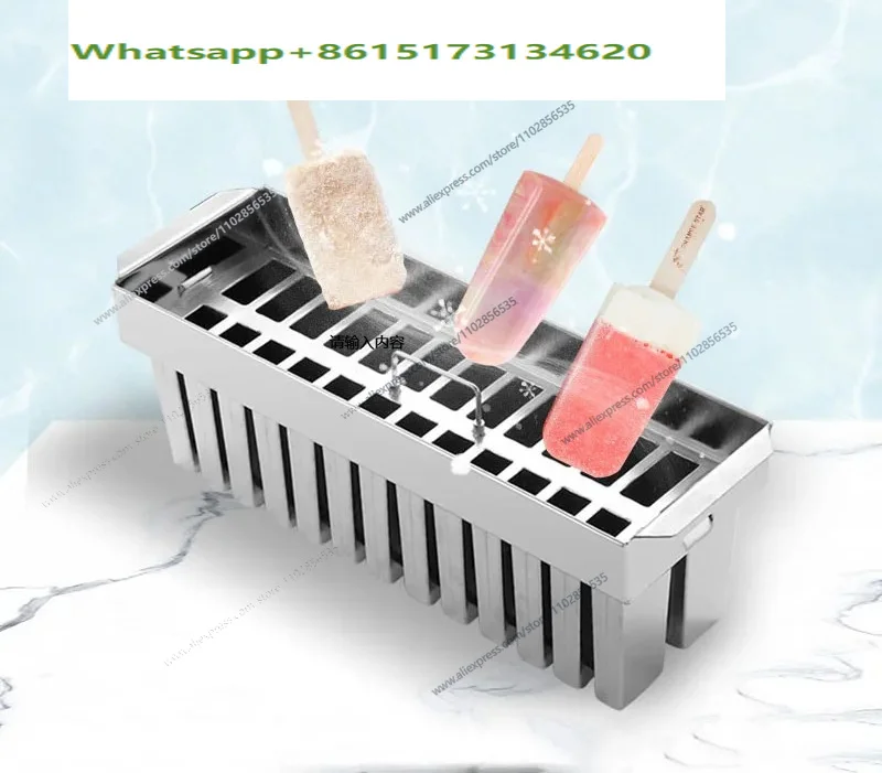 26pcs Popsicle Mold Stainless Steel Ice Cream Mold with Popsicle Holder Rack Ice Lolly Mold Homemade freeze Lolly Maker